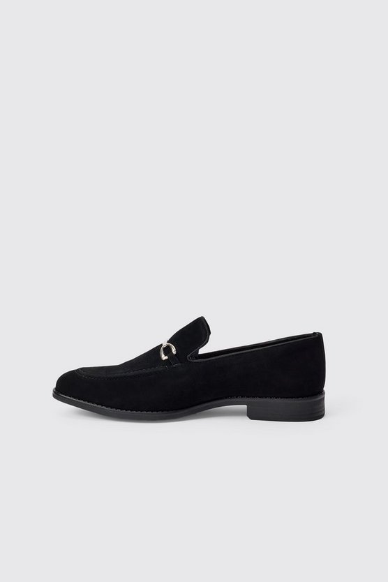 Loafer aus Wildlederimitat