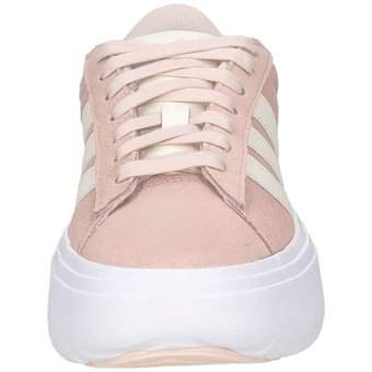 adidas Grand Court Platform Suede in rosa