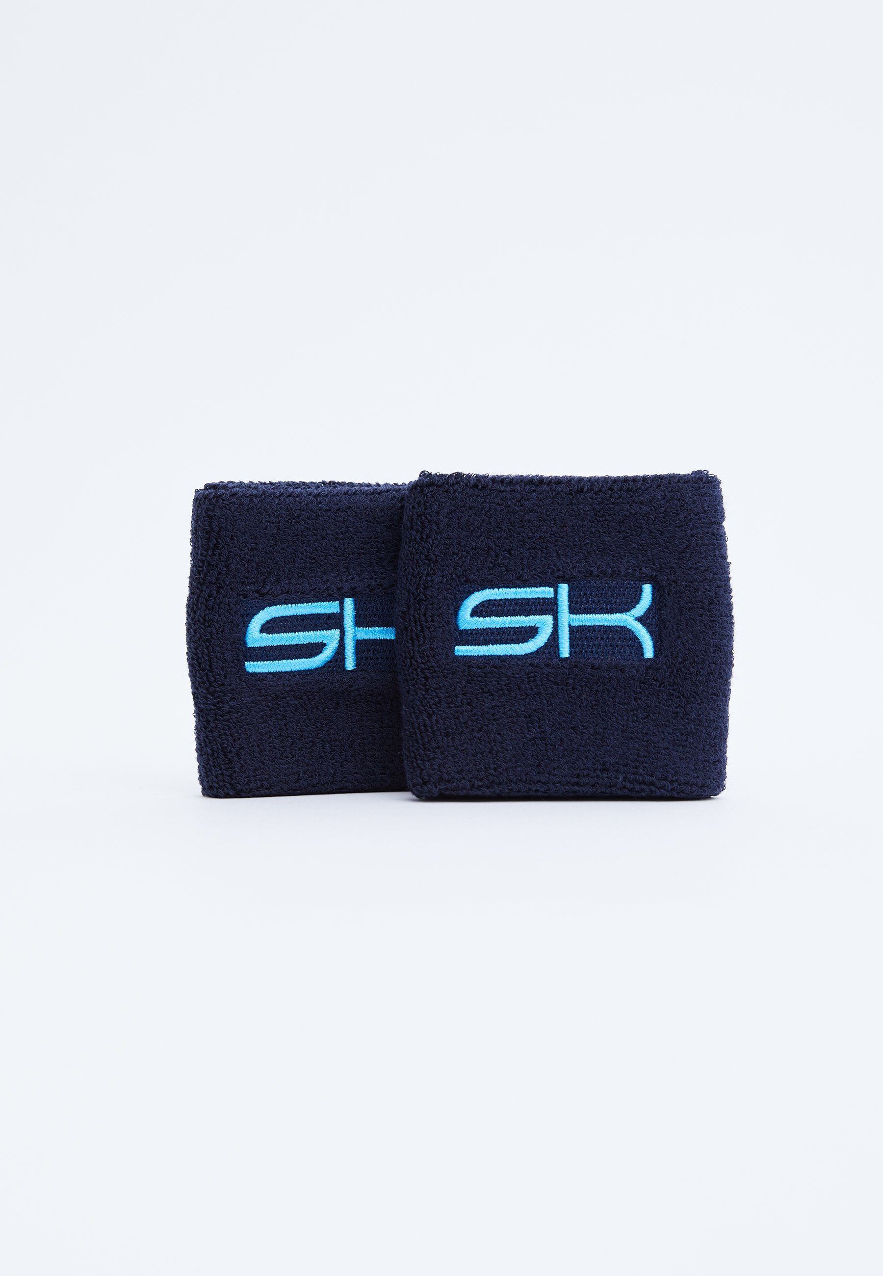 SPORTKIND Schweißband Tennis Schweißbänder klein 2er Set unisex Kinder & Erwachsene, navy blau
