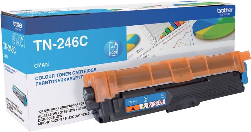 Brother TN-246C Original Tonerkartusche Cyan Box