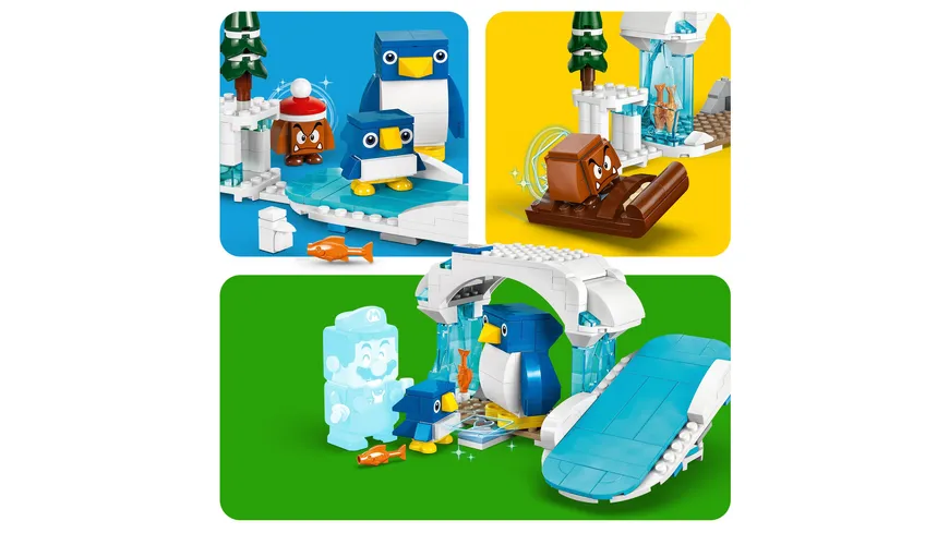 LEGO Super Mario 71430 Schneeabenteuer mit Familie Pinguin – Erweiterungsset