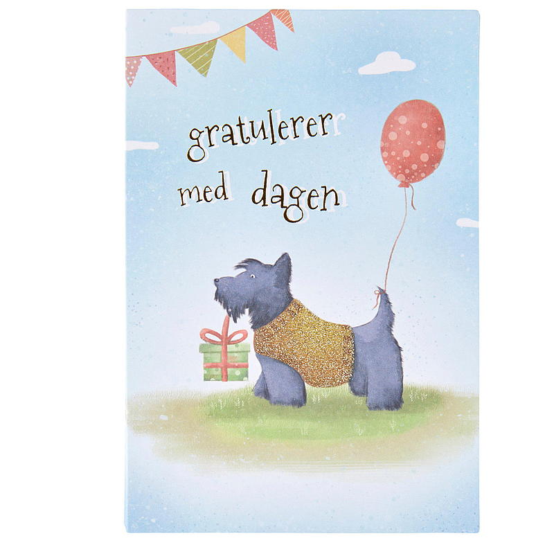 Kort hund m/pakke