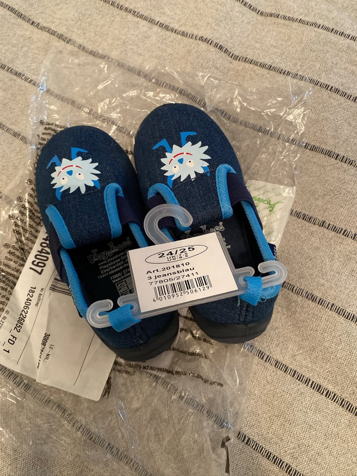Playshoes Hausschuhe in Blau günstig kaufen 24/25