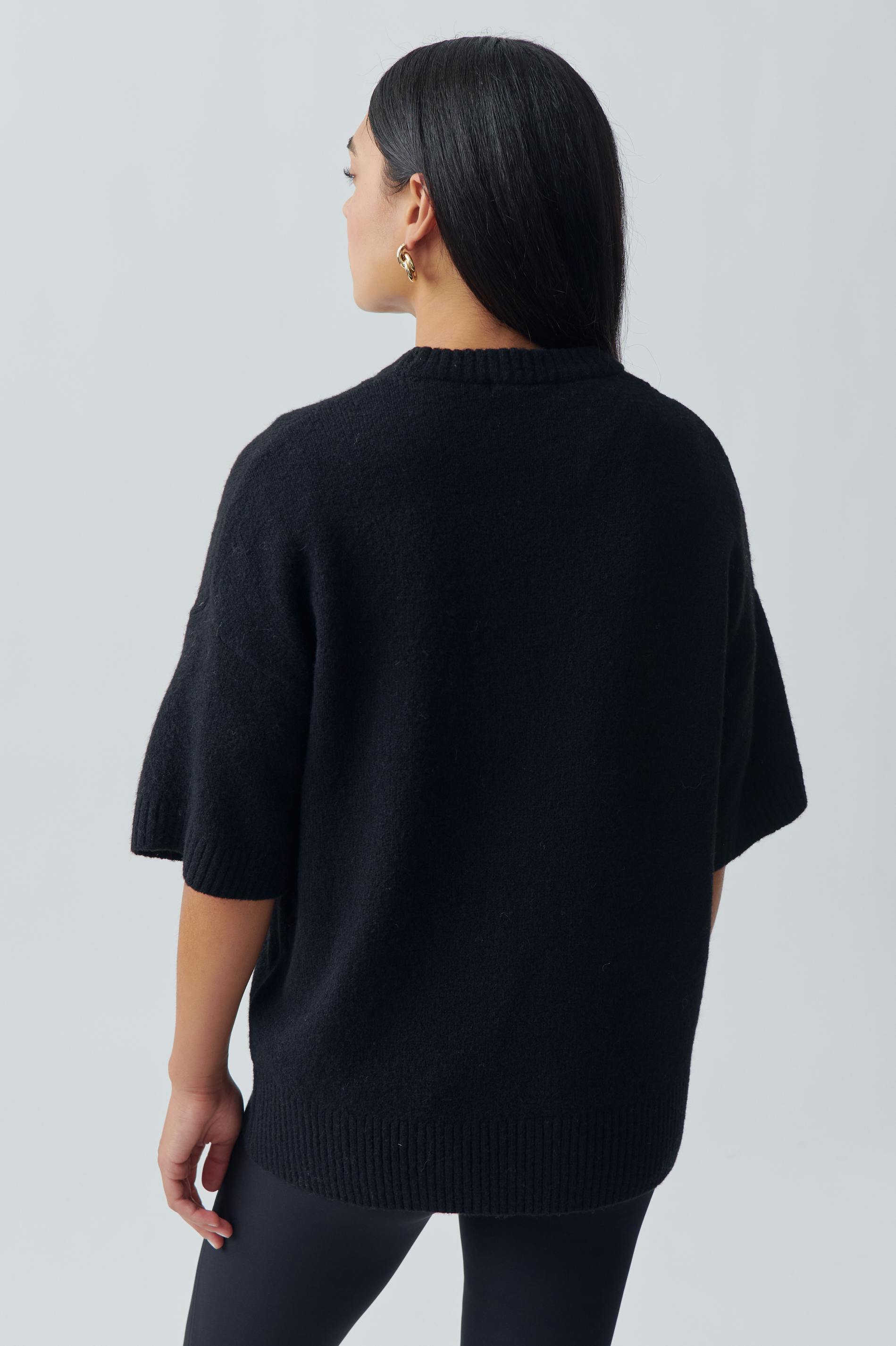 Oversized knitted tee