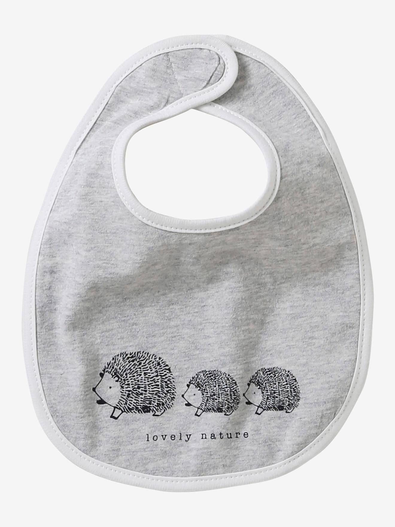 Vertbaudet Bio-Kollektion: 7er-Pack Baby-Lätzchen, Klett - pack grün lovely nature