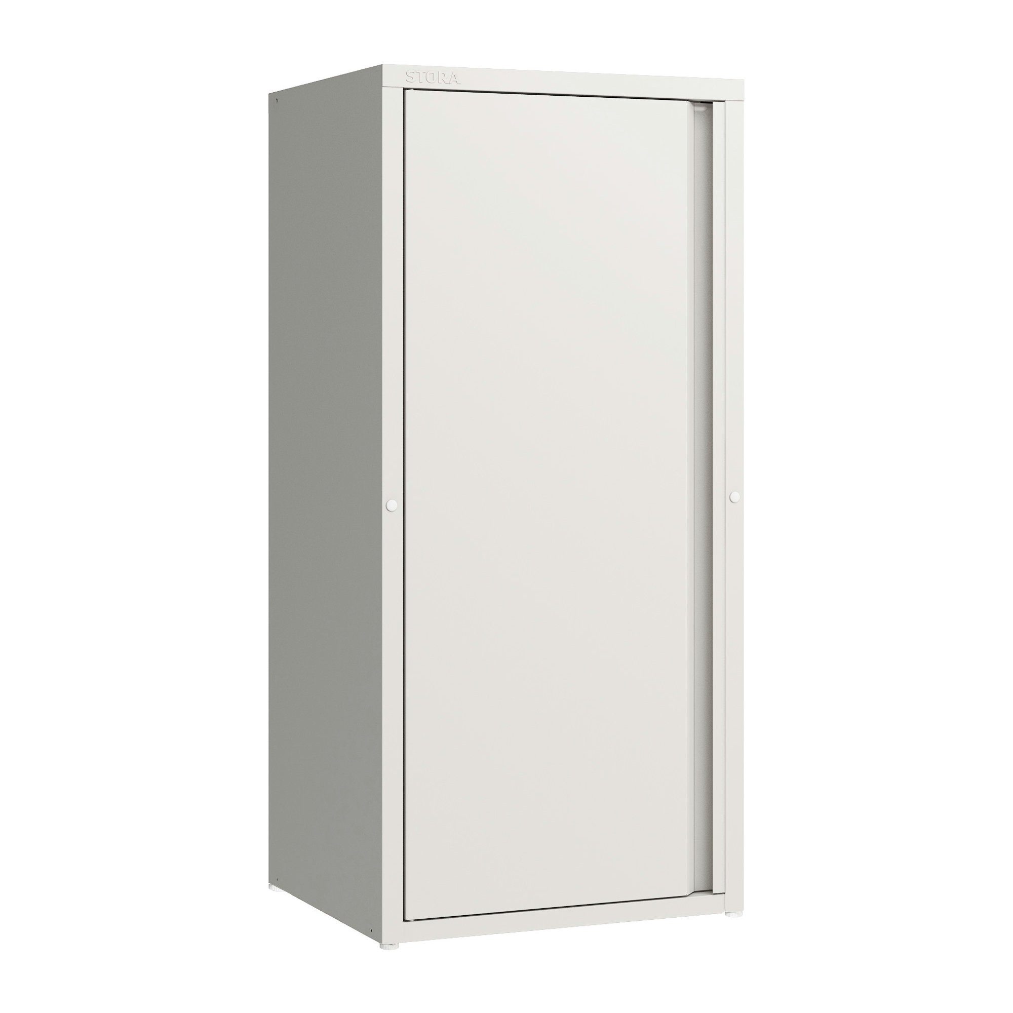 en.casa Mehrzweckschrank Burlöv mit 1 Tür und 2 Ablagen 88x40x35 cm Weiß