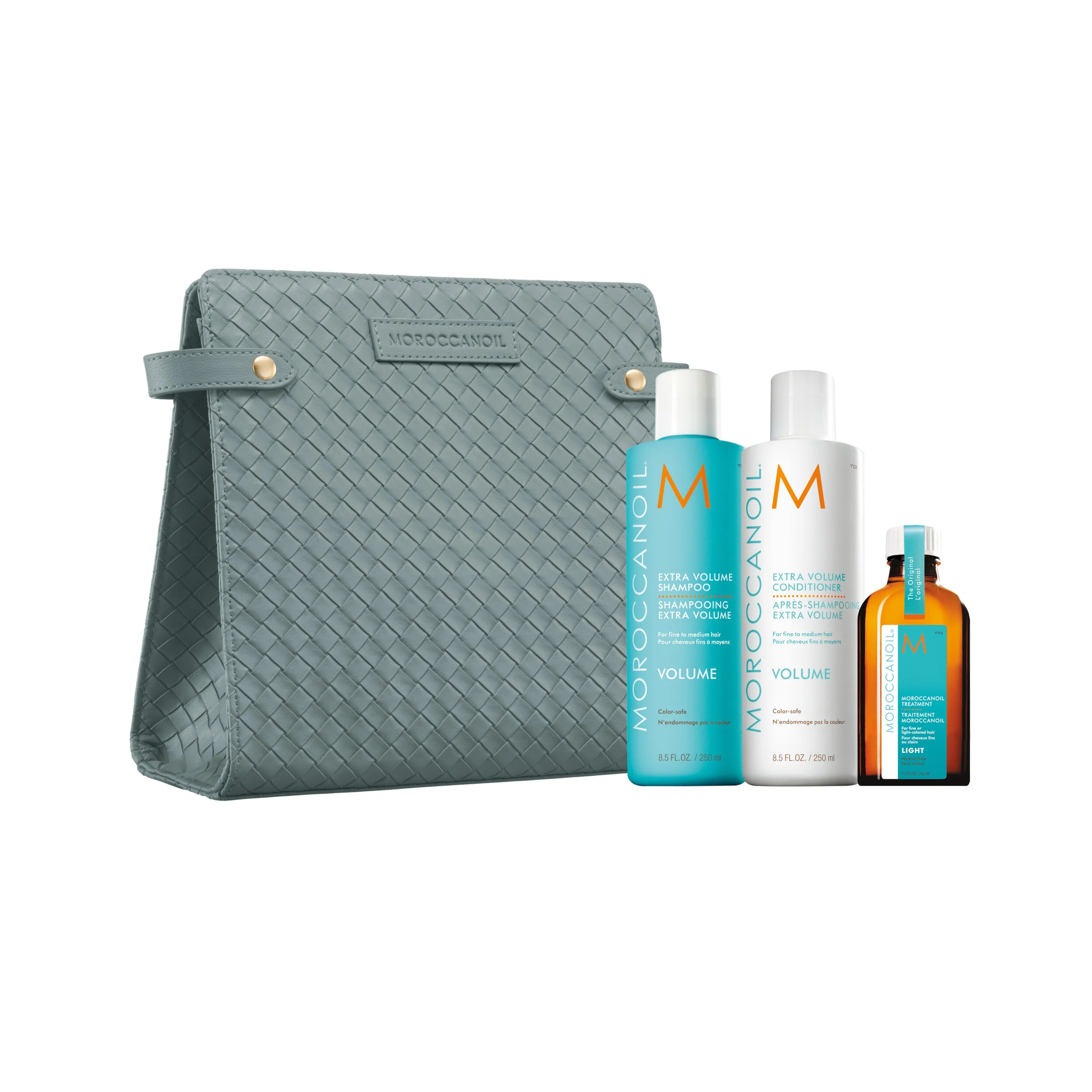 Volumen-Geschenkset für die Feiertage – Haar-Geschenksets mit Volumen-Shampoo, Volumen-Spülung und Haaröl