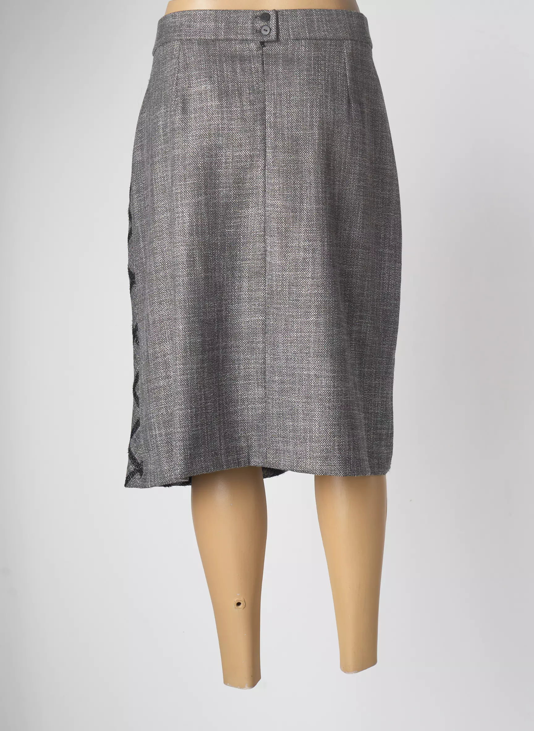 France Rivoire Jupes Mi Longues Femme couleur gris