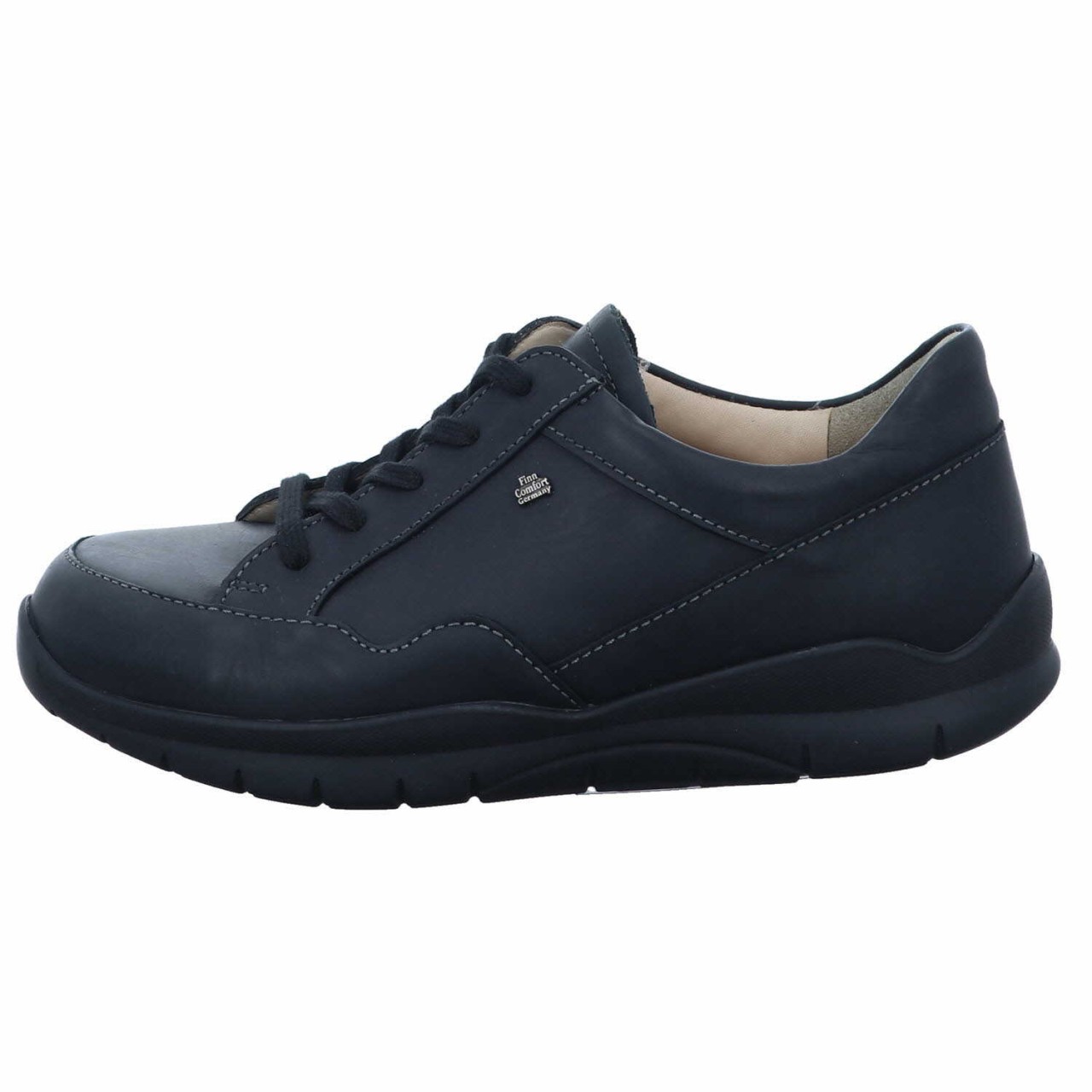 FINN COMFORT Komfort Schnürer schwarz MILFORD Finamic