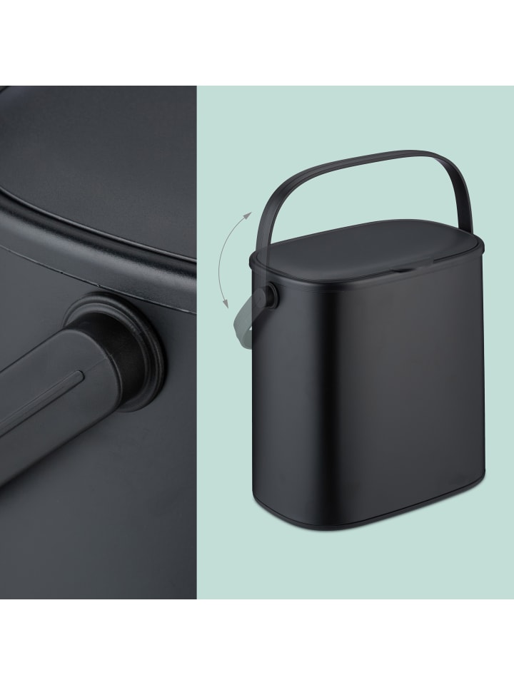 relaxdays Mülleimer in Schwarz - 5 l günstig kaufen onesize