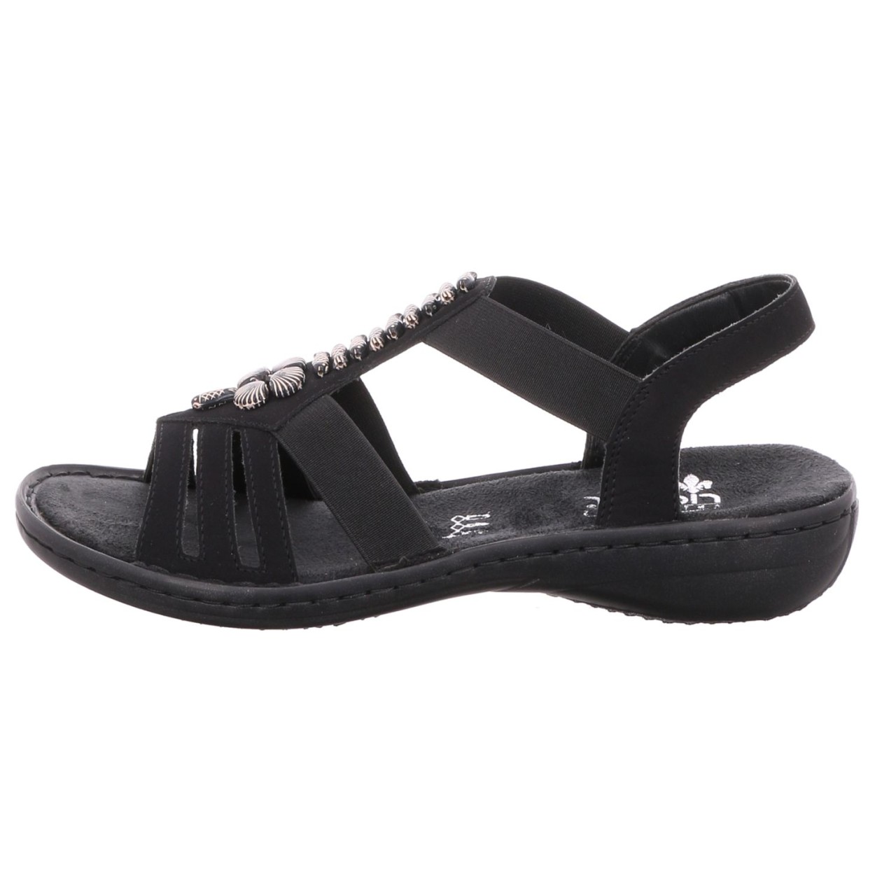 RIEKER Komfort Sandalen schwarz