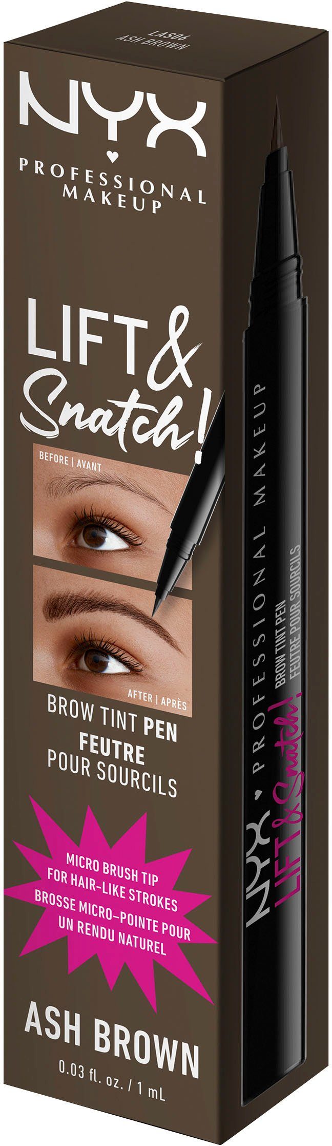 NYX Augenbrauen-Stift Professional Makeup Lift & Snatch Brow Tint Pen