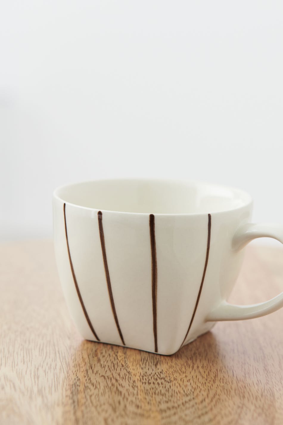 Striped ceramic cup