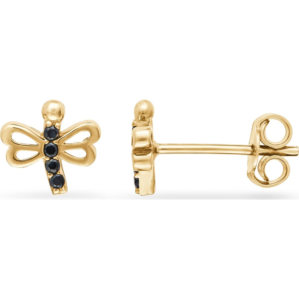 FAVS Boucles d'oreilles à fermoir à poussette 585 Or jaune Boucles d'oreilles