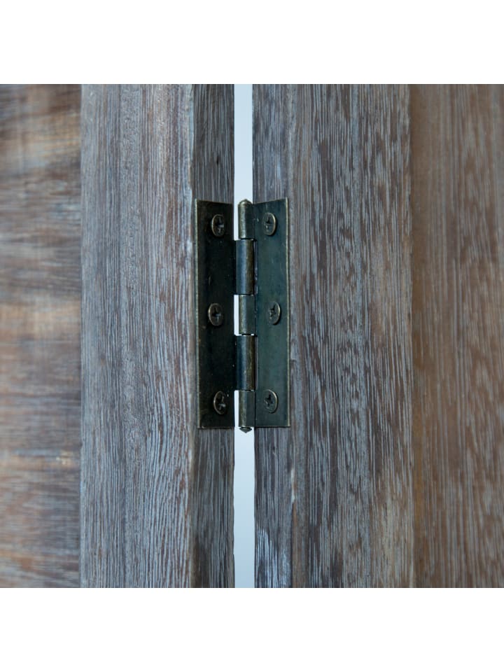 Homestyle4u 3-tlg. Paravent in Braun 120x170 günstig kaufen onesize
