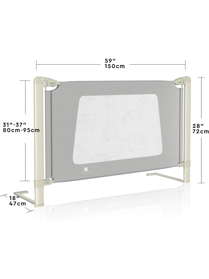 COSTWAY Bettgitter in Grau günstig kaufen 150 cm