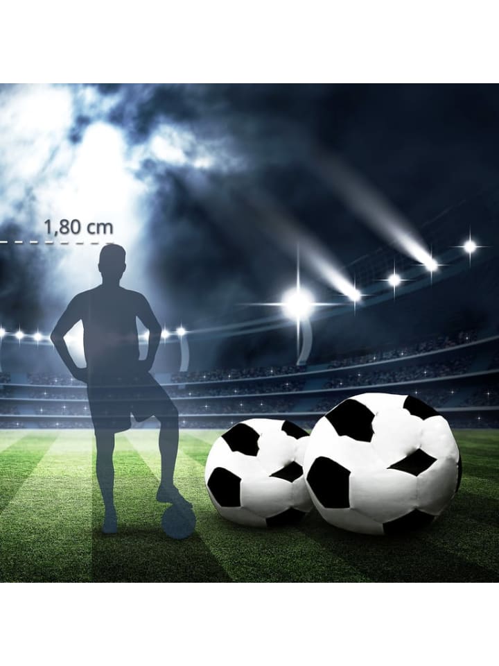 Lumaland Luxury Fußball Sitzsack Fußballsitzkissen - klein günstig kaufen onesize