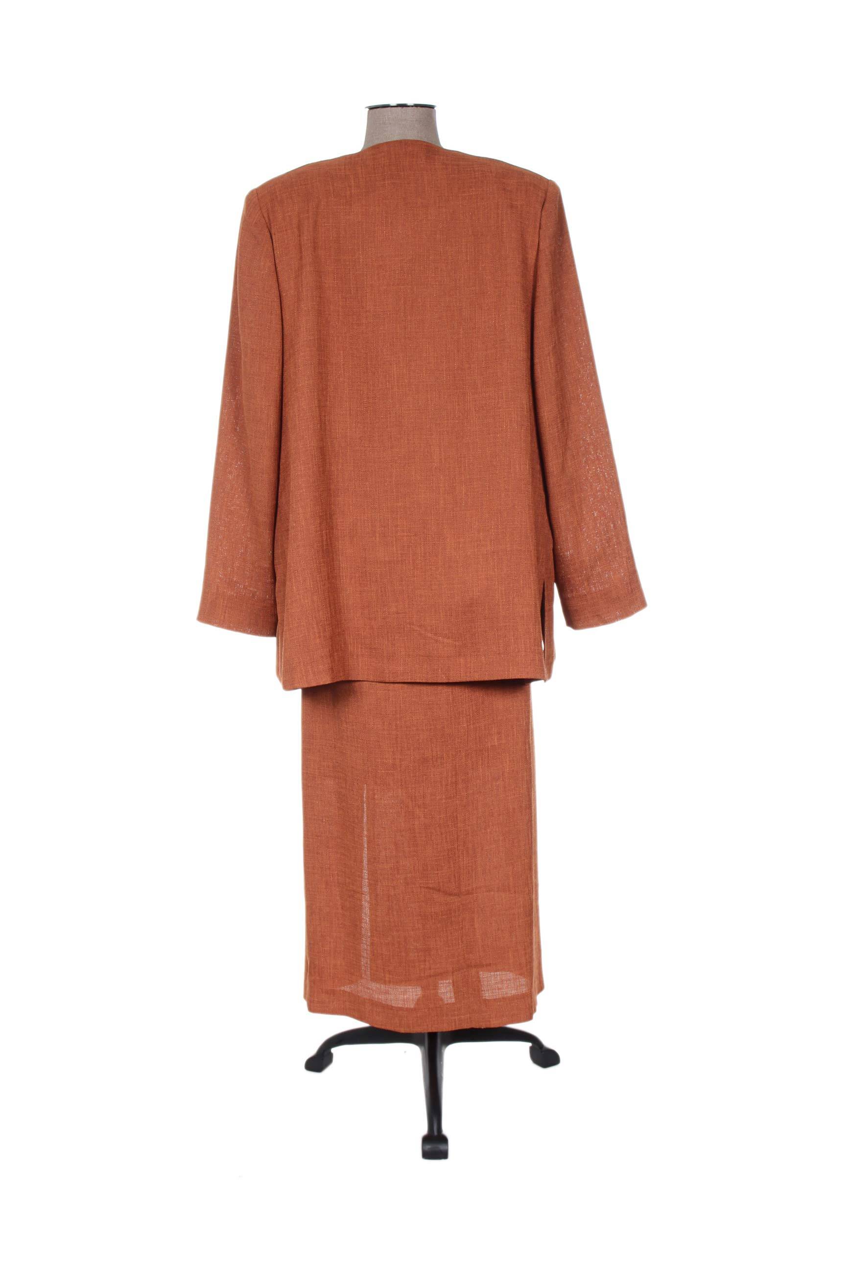 Creations Sonia Jupe Veste Femme couleur orange