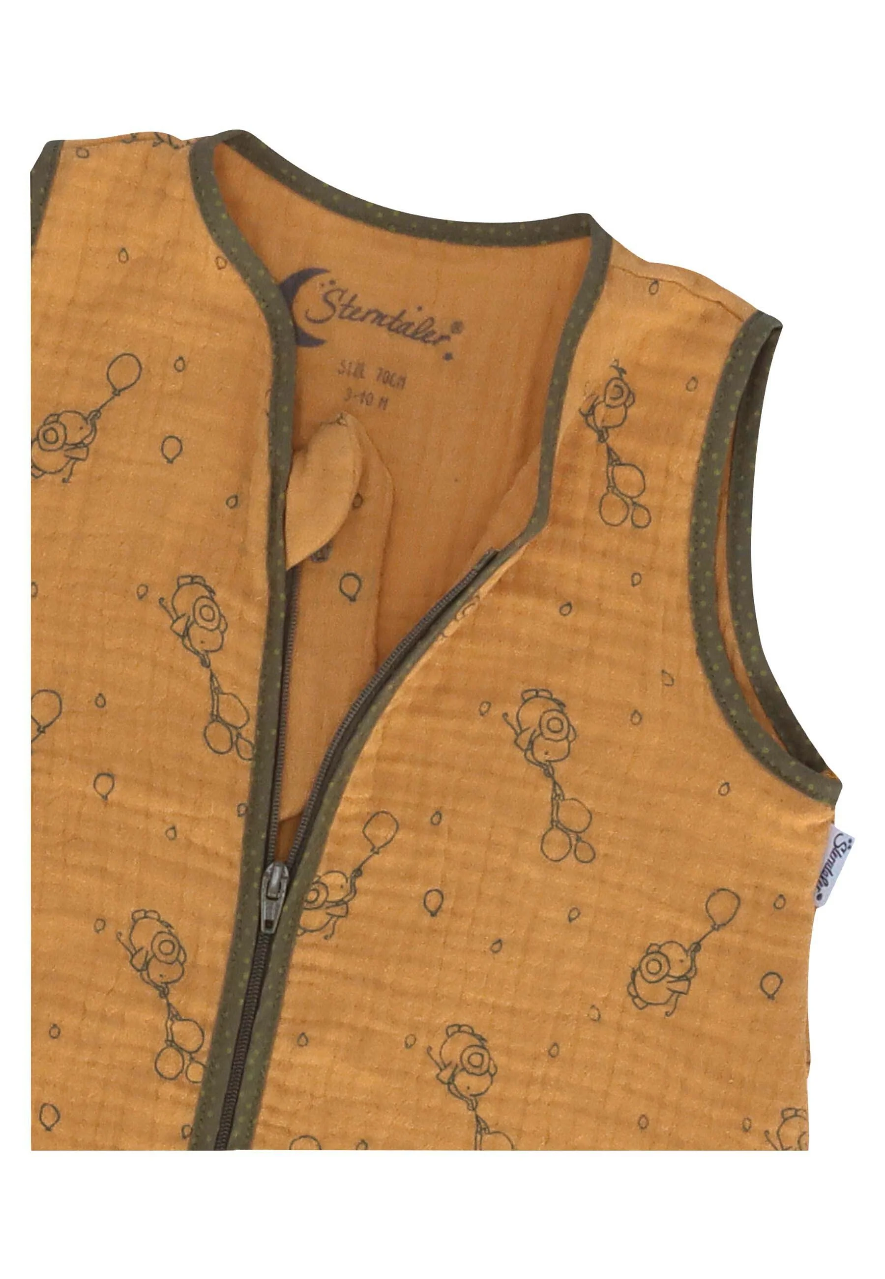 Musselin-Schlafsack 90cm Eddy in Rost 1,00 TOG