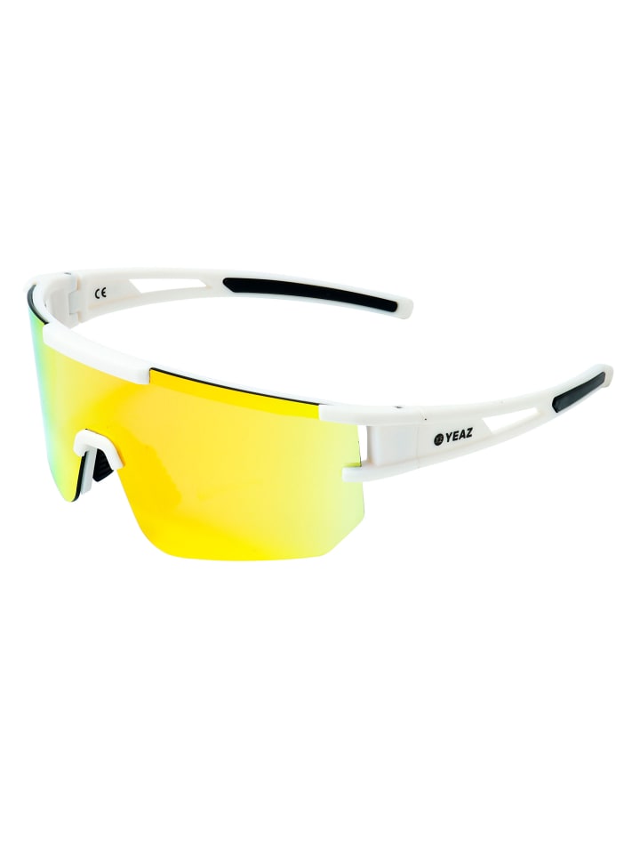 YEAZ SUNSPARK Sport-Sonnenbrille Creme White/Mango Red in weiß günstig kaufen onesize
