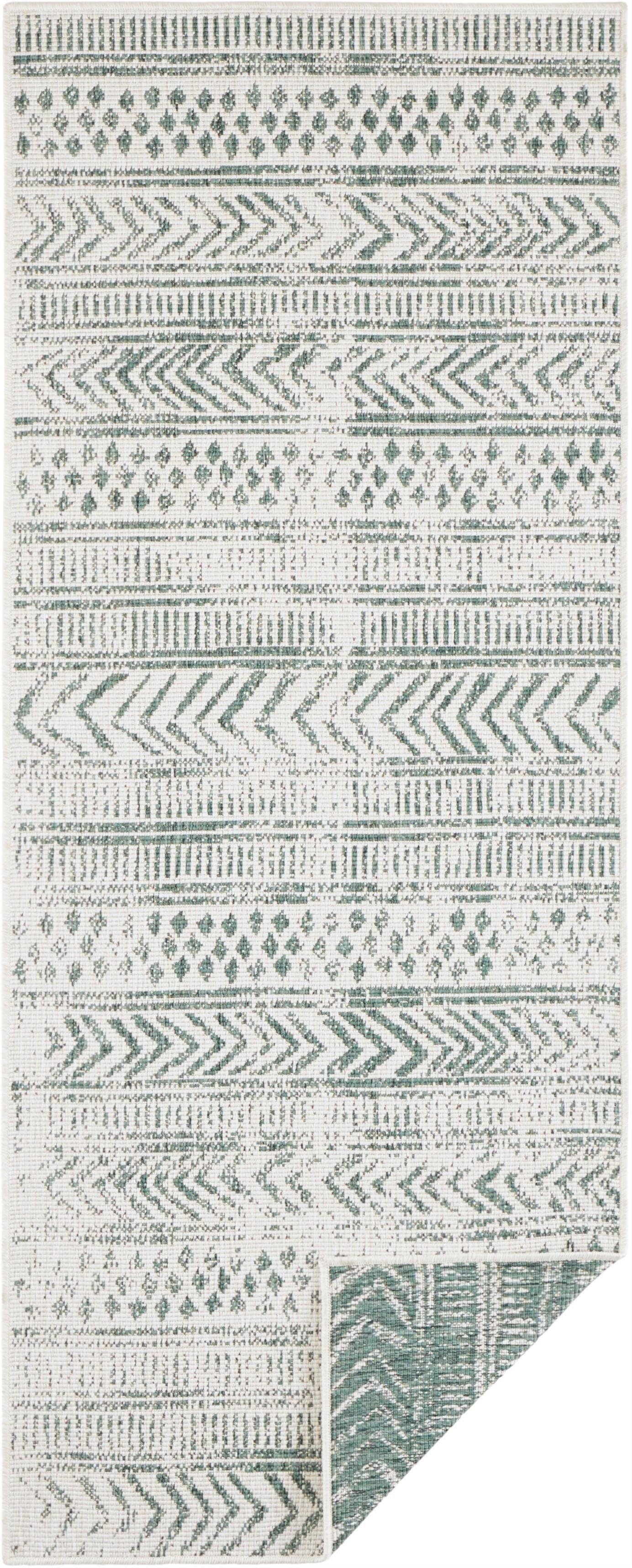 Läufer BIRI, NORTHRUGS, rechteckig, Höhe: 5 mm, In-& Outdoor, Wetterfest, Balkon, Garten, Wohnzimmer, Wasserfest, Boho