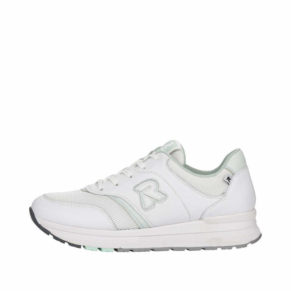 RIEKER Freizeit Schnürer weiss FSK Damen Halbschuhe