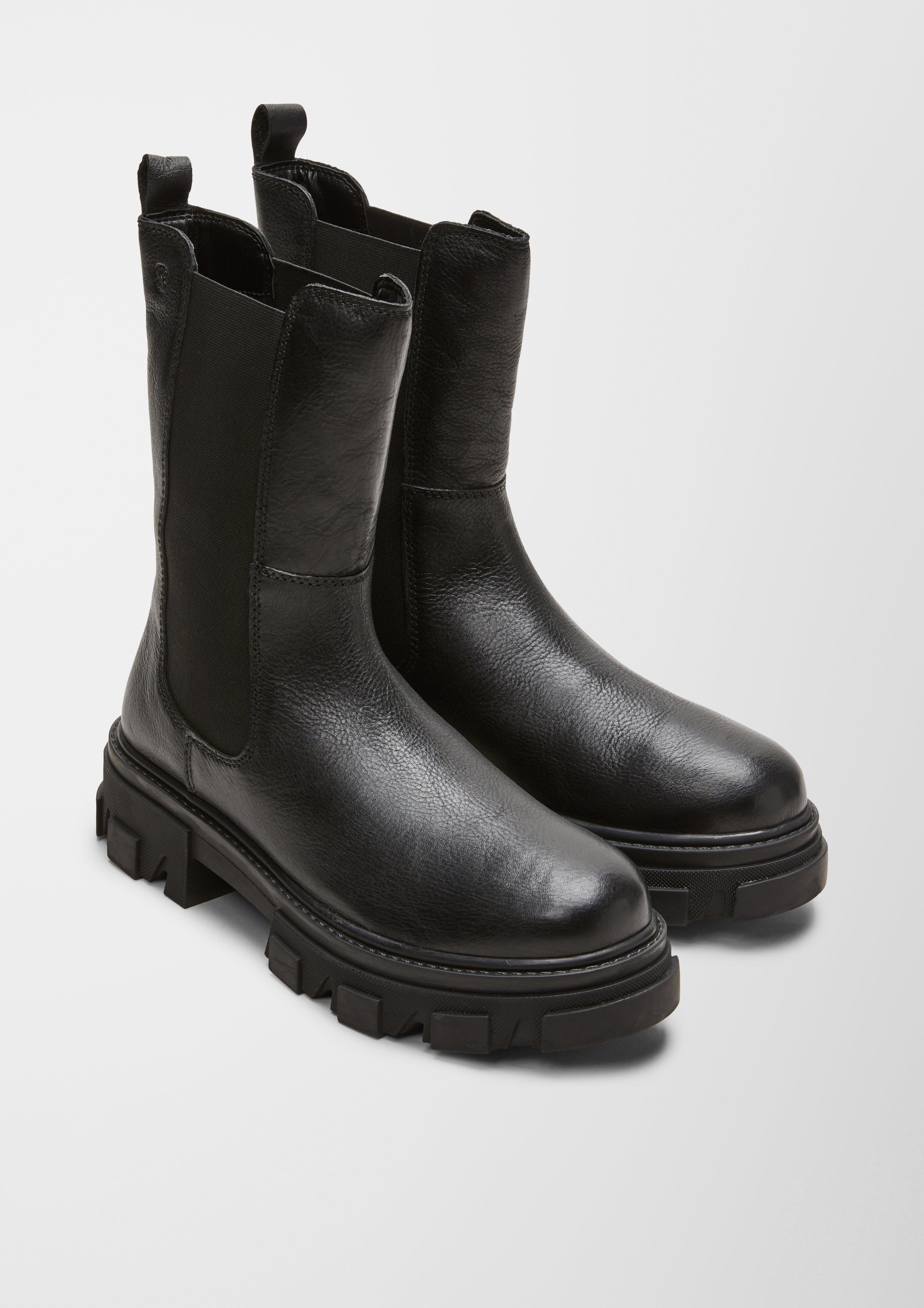 Chunky Boots aus Glattleder  6006594-001