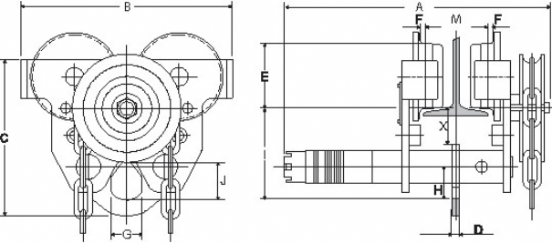 Rema 0922011 117-10 handmechanische loopkat 10.000 kg 922011