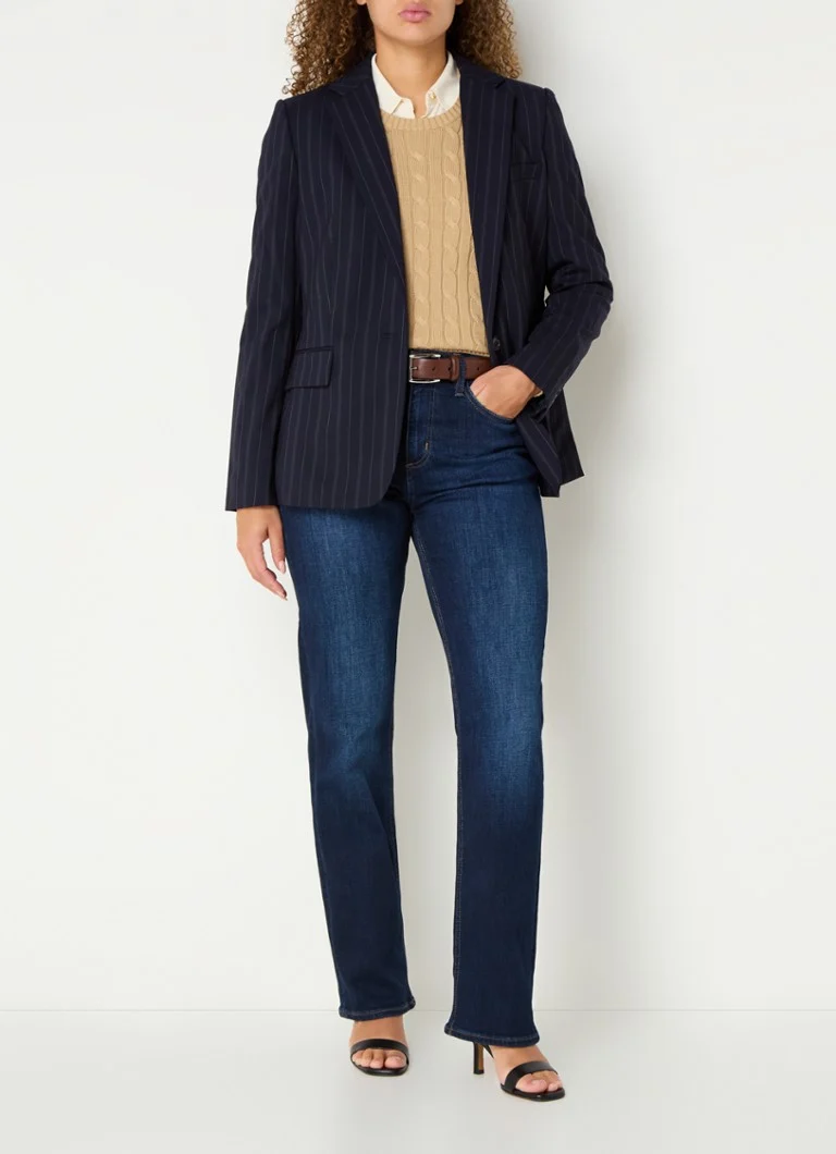 Σακάκι Ralph Lauren από μαλλί με ρίγες και πέτα