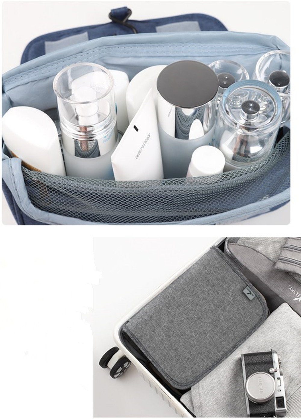 XDeer Kulturbeutel Kulturbeutel Herren Damen zum Aufhängen,Kulturtasche, Waschtasche Kosmetiktasche,Mini Washbag Toiletttasche Handhaben