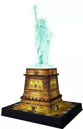 Ravensburger Freiheitsstatue bei Nacht