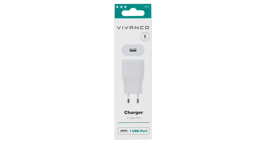 Vivanco Charger, USB Ladegerät, 5W