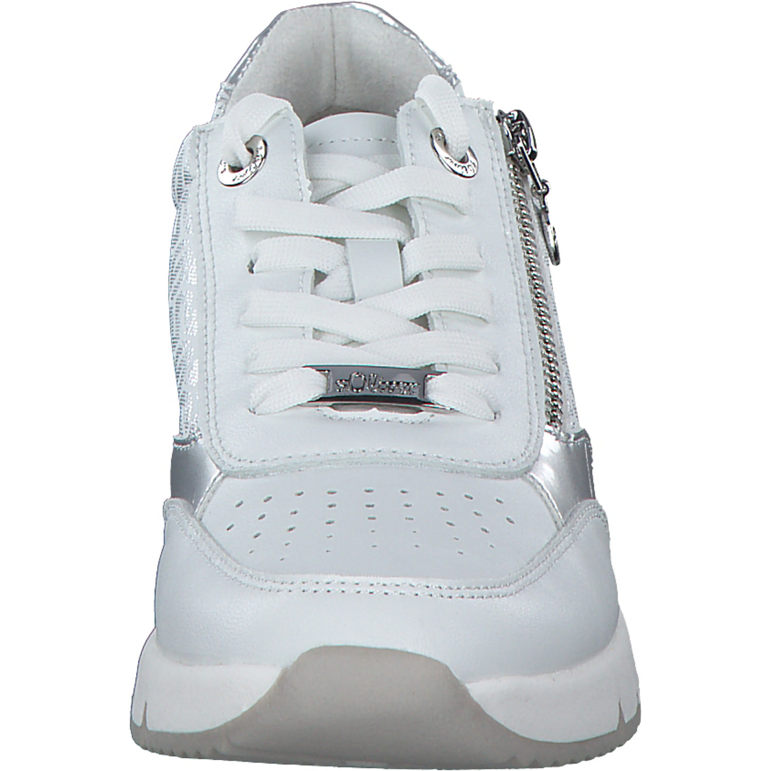 s. Oliver 23608, Schnürschuhe, Damen, weiss