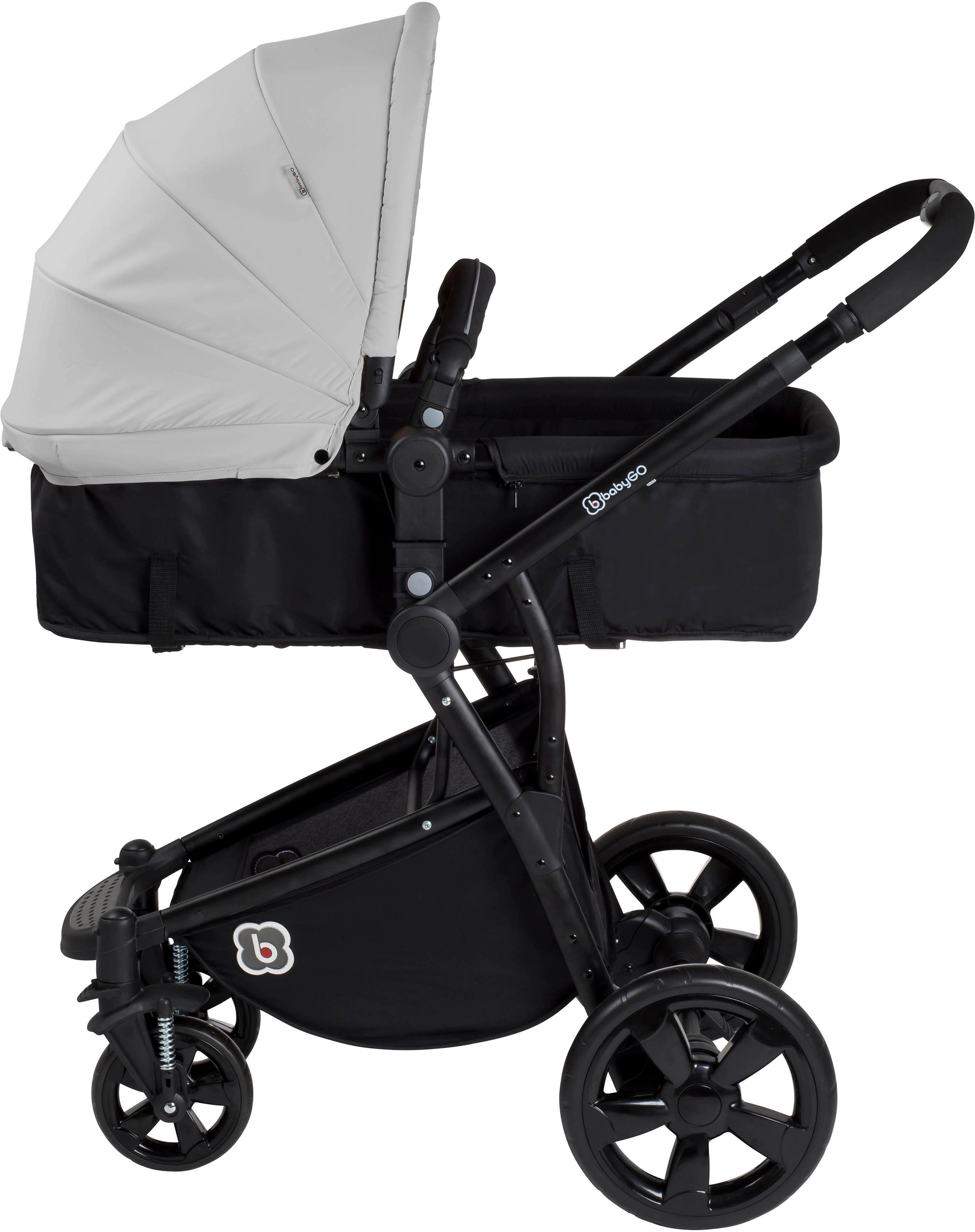 BabyGo Kombi-Kinderwagen Spring, grey, ; Kinderwagen