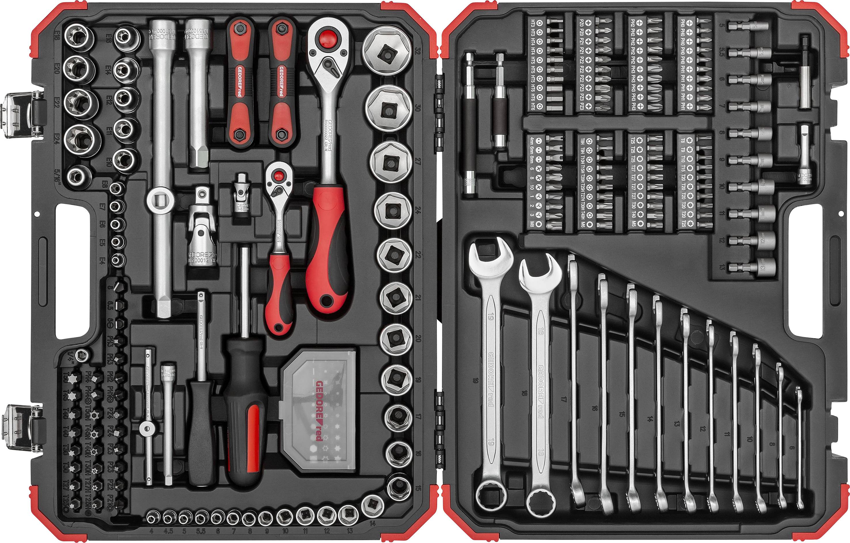 Gedore RED 3300185 R46003232 Steckschlüsselsatz 1/4