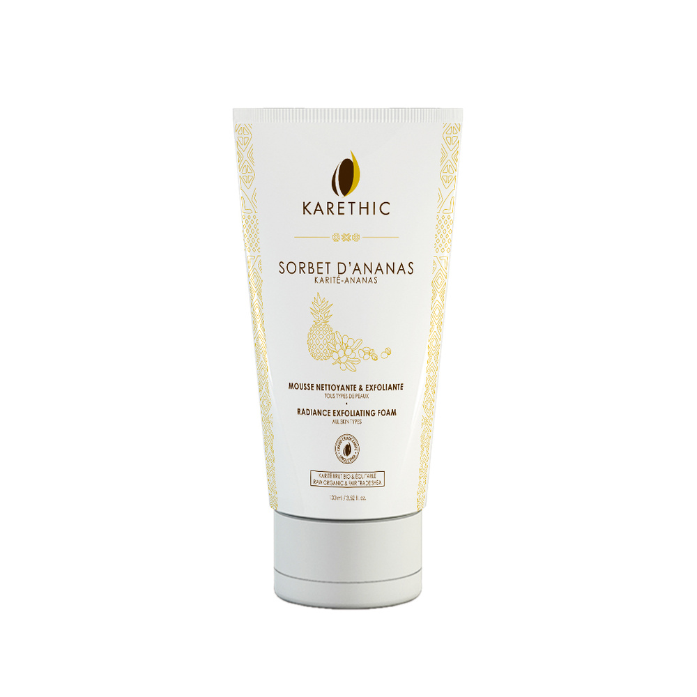 KARETHIC Sorbet d’Ananas - Mousse Nettoyante et exfoliante Mousse Nettoyante et Exfoliante