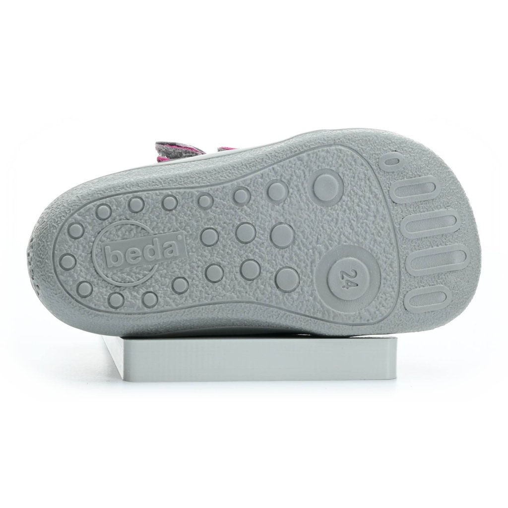 Beda Isabel mit Membran (BF 0001/W/M/FW) dunkelgraue Barfuß-Stiefeletten