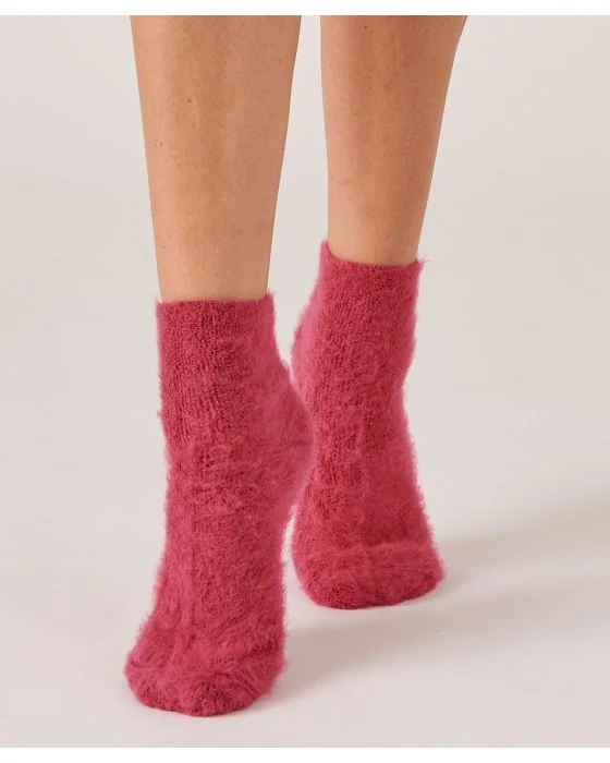 Mi-chaussettes de lit réversibles Thermolactyl.