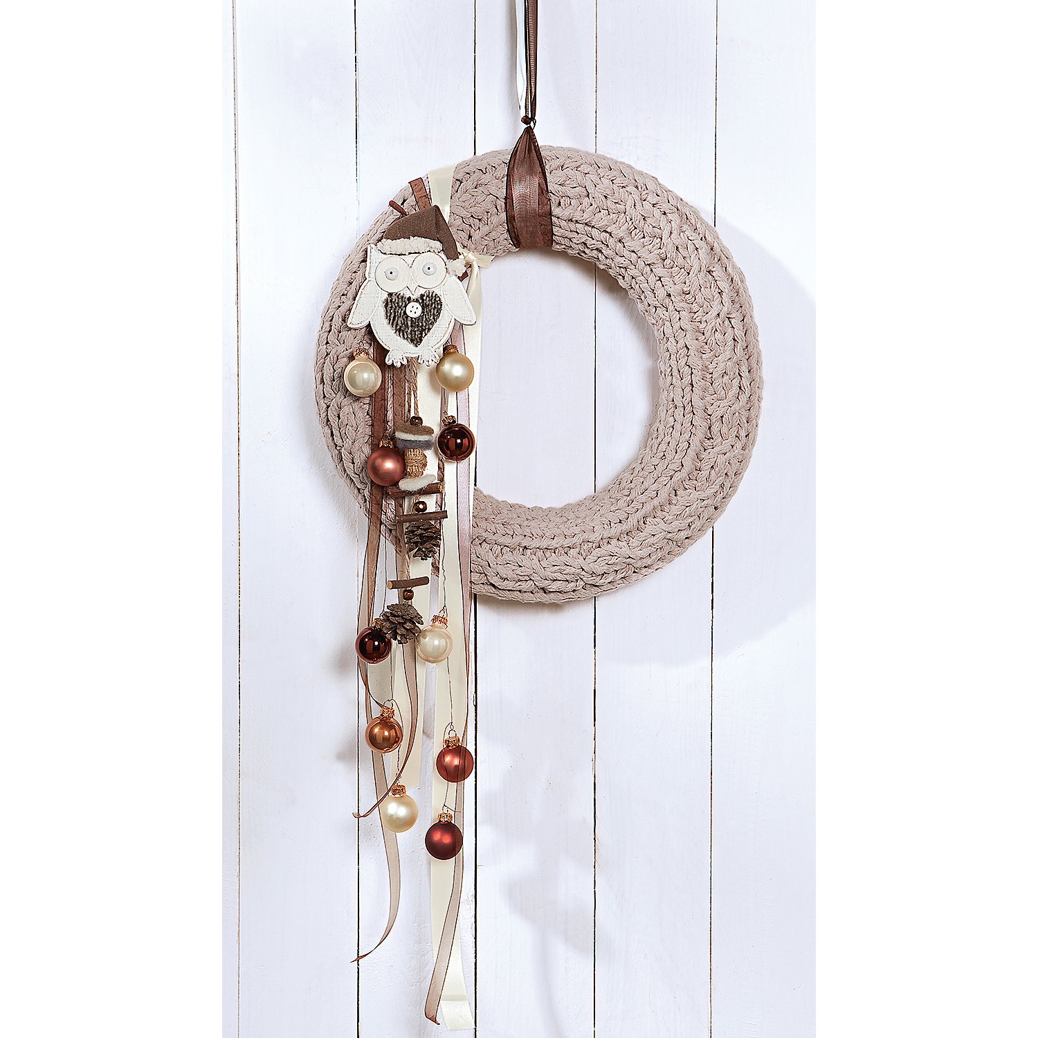 Strohkränze, 35 cm Ø, 2 Stück