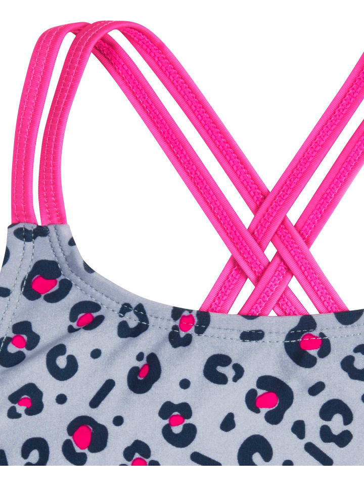 Playshoes UV-Schutz Bikini Leo-Print in Grau günstig kaufen