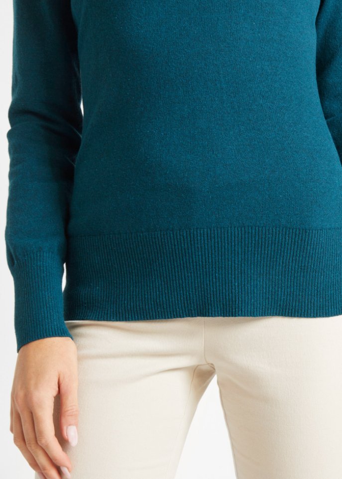 Basic Pullover mit recycelter Baumwolle