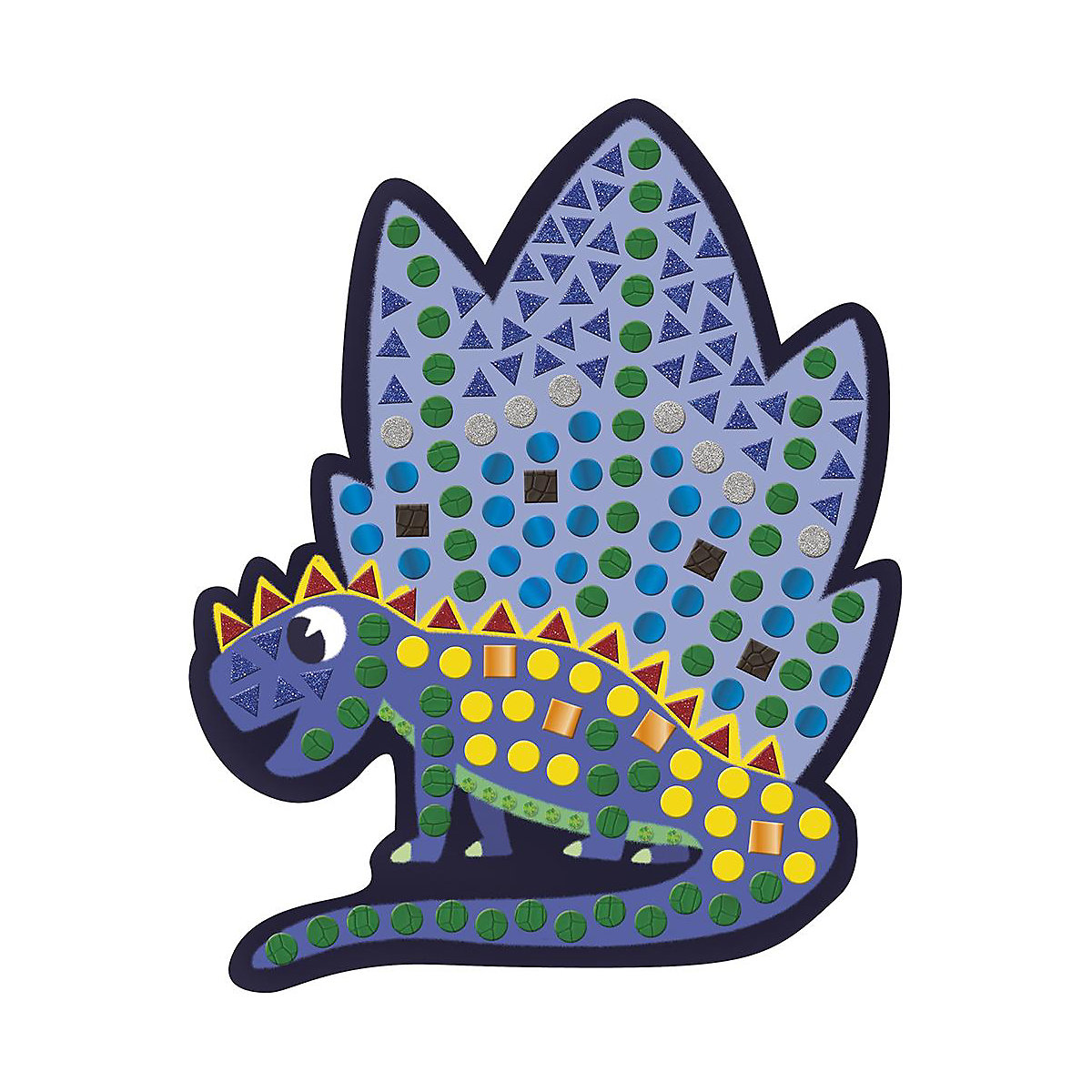 Kreativ-Set Aufkleber-Karten Dinosaurier