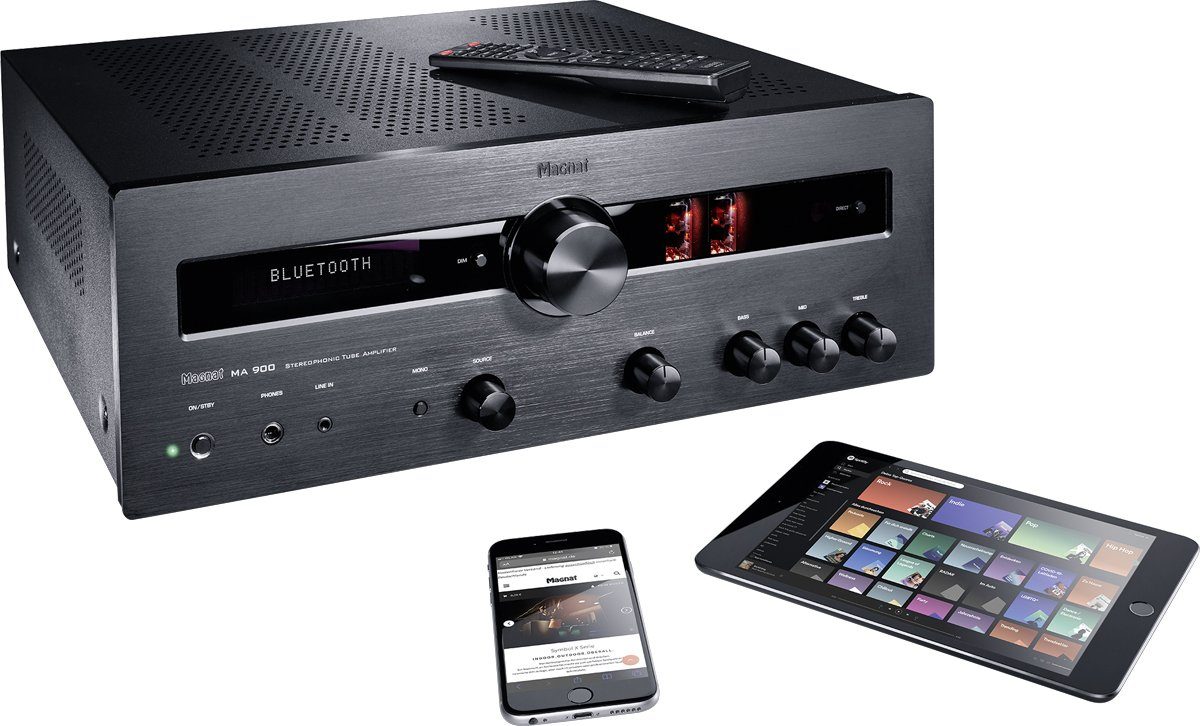 Magnat MA 900, schwarz Stereo Hybrid-Verstärker Vollverstärker