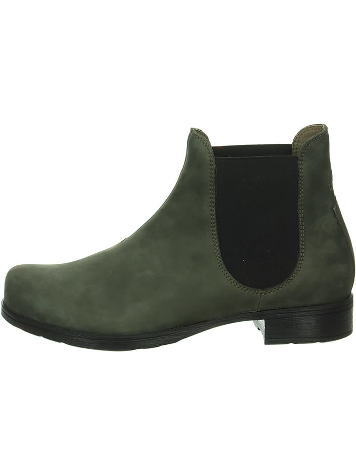Think! Leder-Chelsea-Boots in Grün günstig kaufen