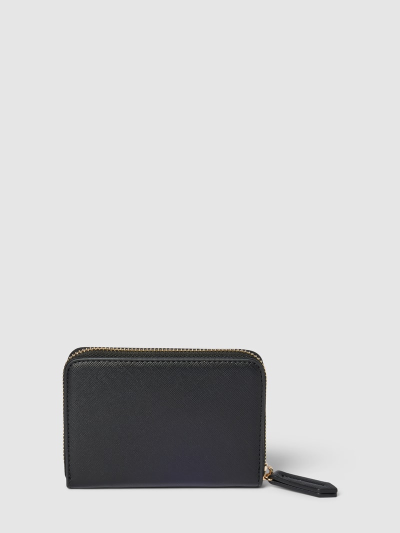 Portemonnaie mit Label-Applikation Modell 'ZERO RE' in black