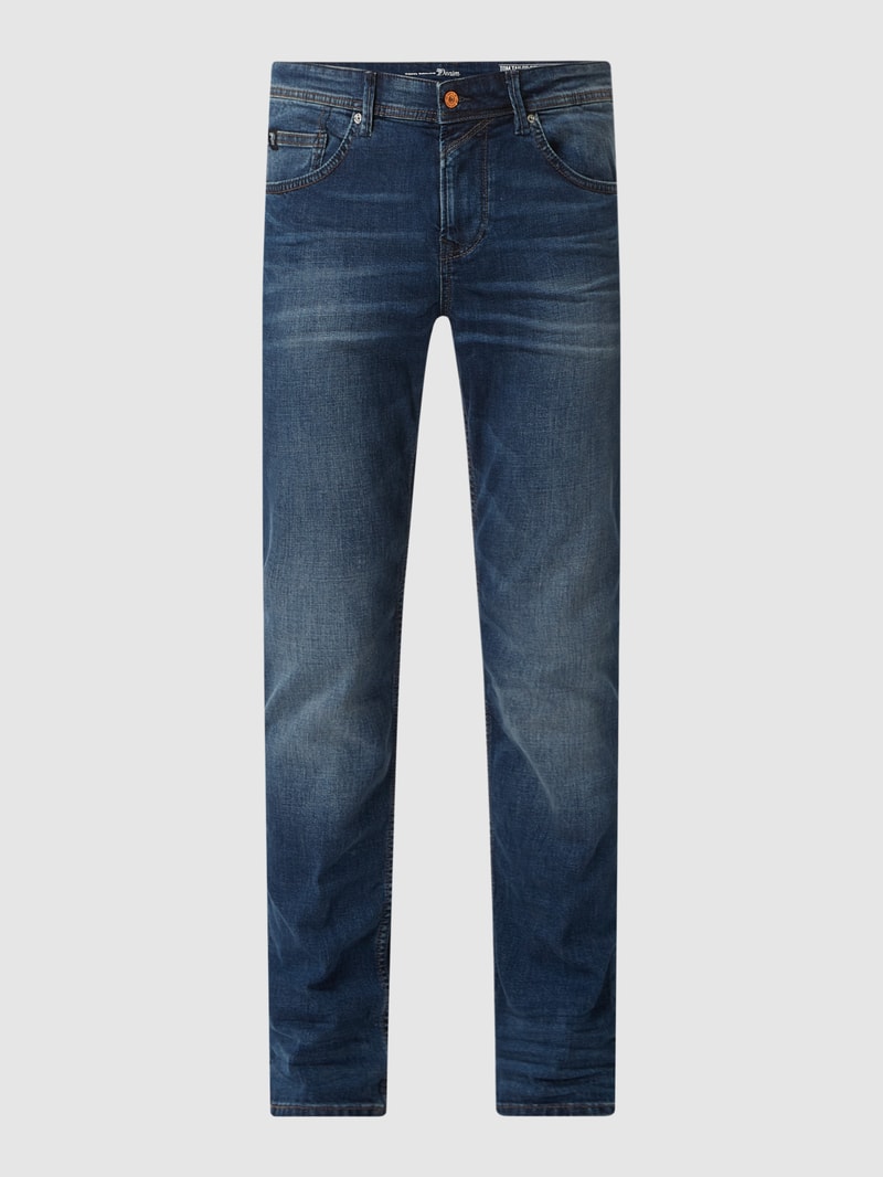 Straight Fit Jeans mit Stretch-Anteil Modell 'Aedan' in jeans