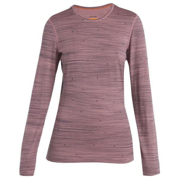 Icebreaker - Women's 200 Oasis L/S Crewe Ski Tracks - Merinounterwäsche