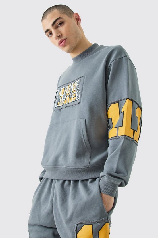 Kastiges Oversize Homme Cut-Out Sweatshirt & Shorts