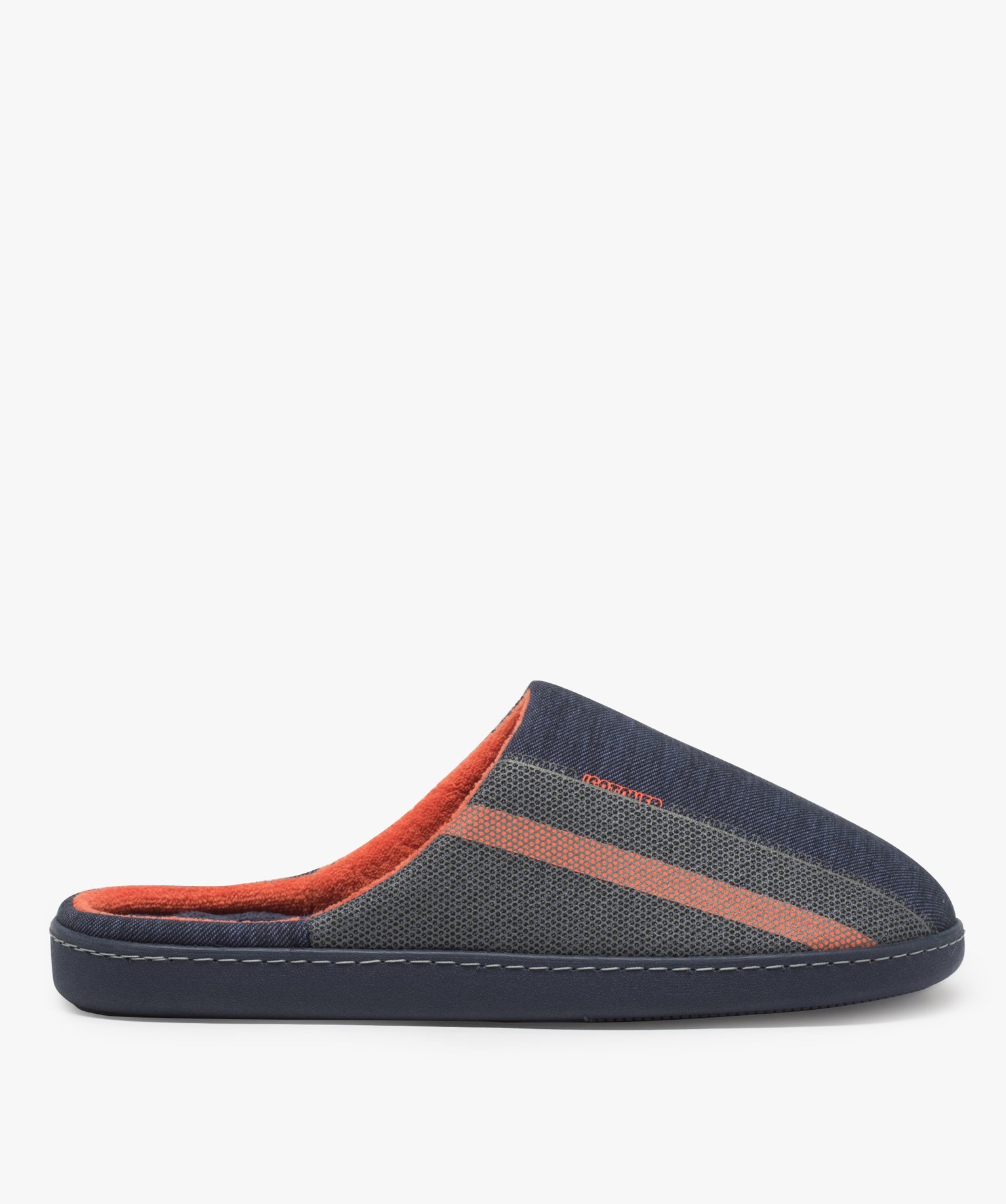 Chaussons homme mules d’intérieur dessus fantaisie - Isot... | GEMO