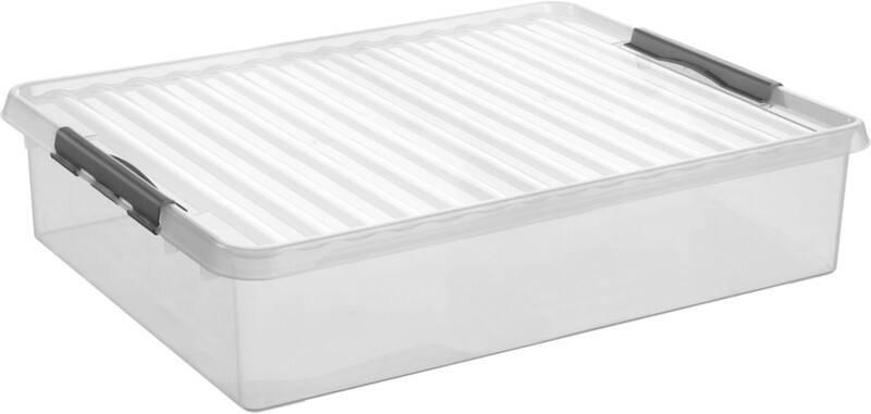Helit Aufbewahrungsbox Kunststoff Q Line Transparent 60 Liter 180 (H) x 800 (B) x 500 (T) mm 6 Stück